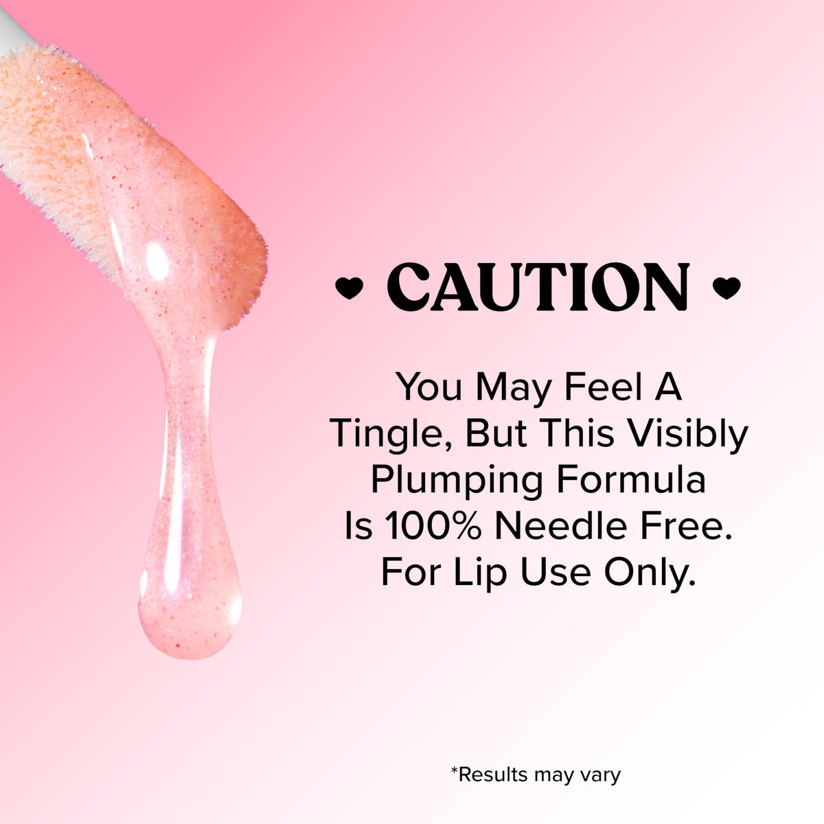 Gloss repulpeur de lèvres Too Faced en usage