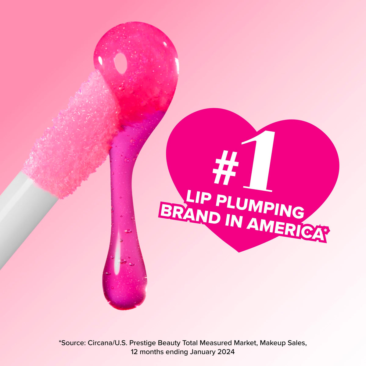 Gloss Too Faced en gros plan avec texture brillante