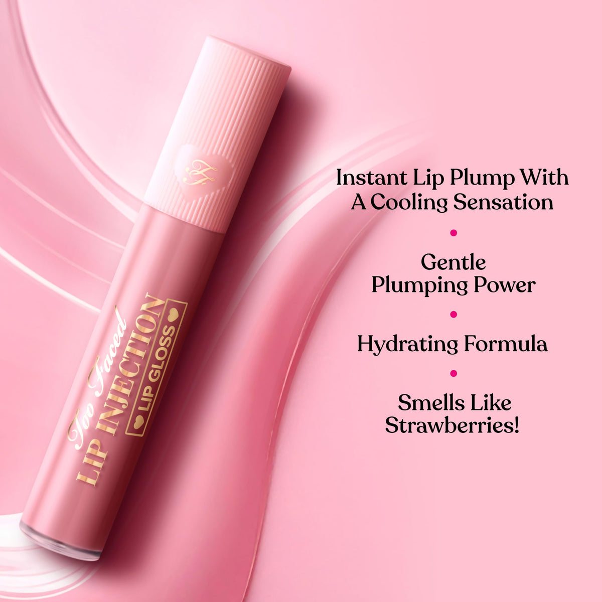 Gloss Too Faced Lip Injection avec étiquette visible