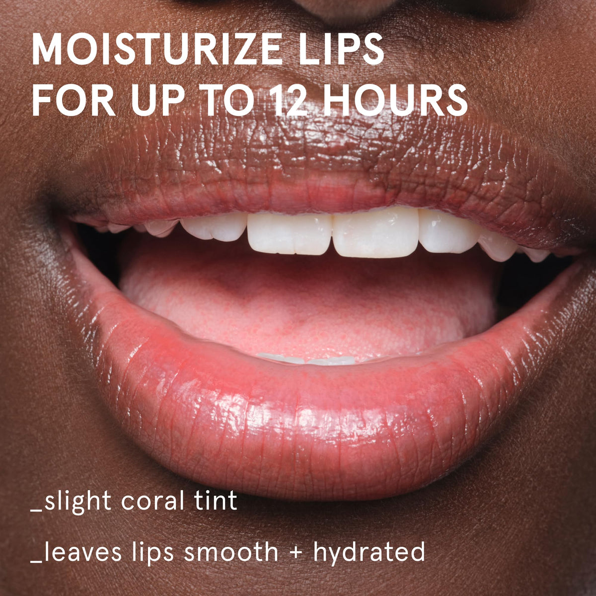 Glossier Balm Dotcom Teinte Corail Figue arrière avec informations produit