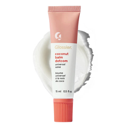 Glossier Baume Balm Dotcom 18g modèle noix de coco vue de face