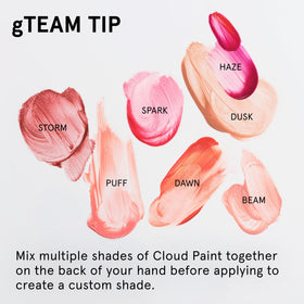 Glossier Cloud Paint Blush Crème Puff 9g avec produits Glossier