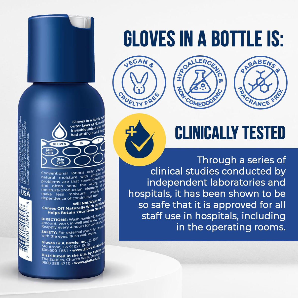 Gloves In A Bottle lotion dans son emballage