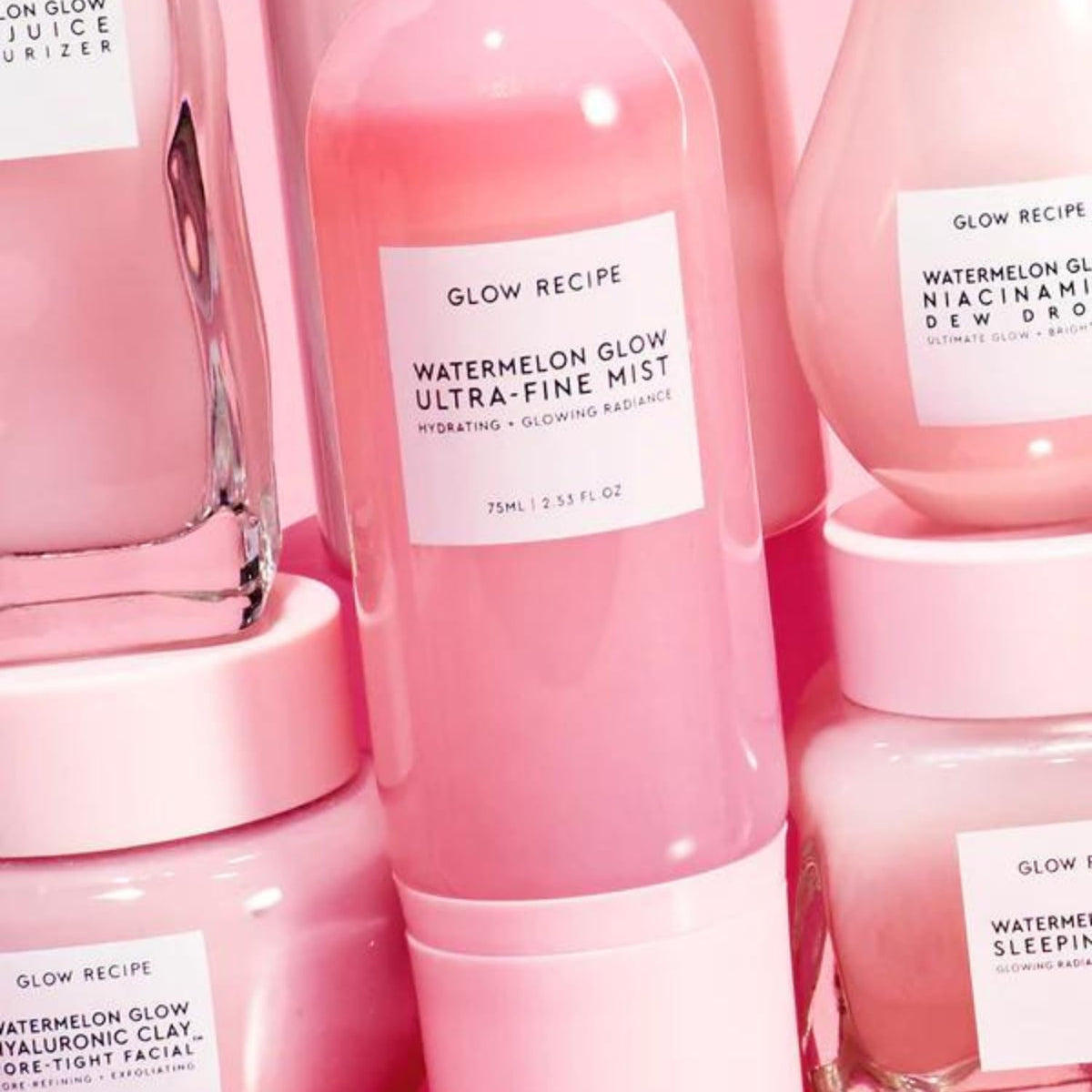 Glow Recipe Brume Hydratante au Pastèque avec flacon et étiquette