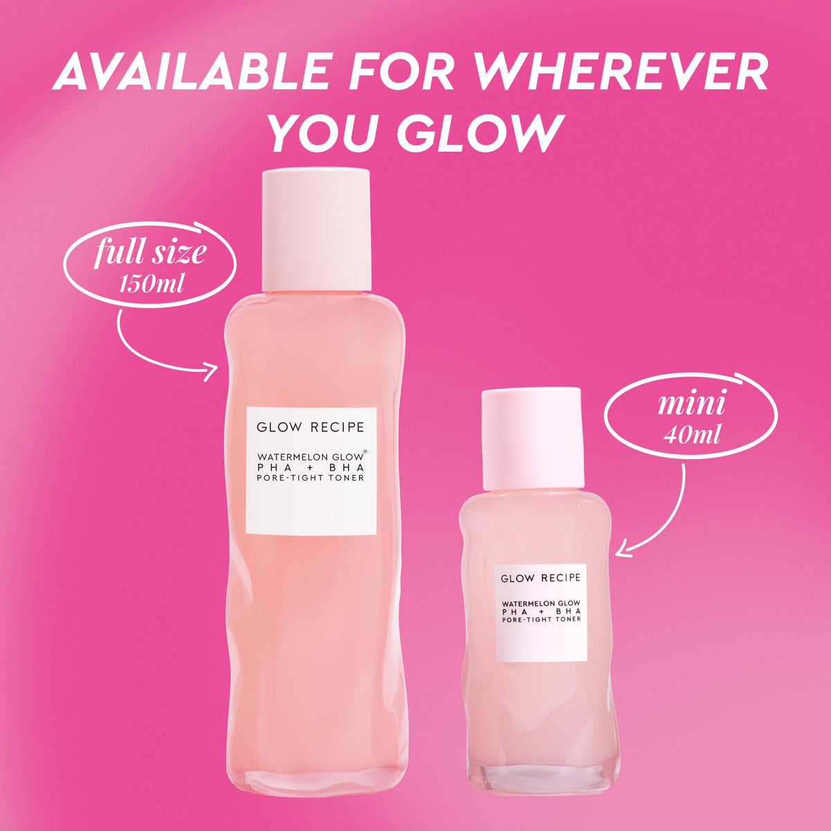 Glow Recipe Tonique PHA + BHA 150ml avec lumière naturelle