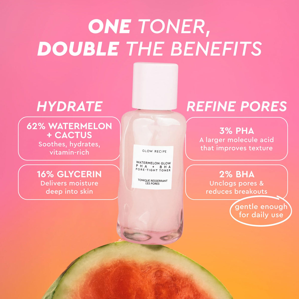 Glow Recipe Tonique PHA + BHA 40ml côté droit
