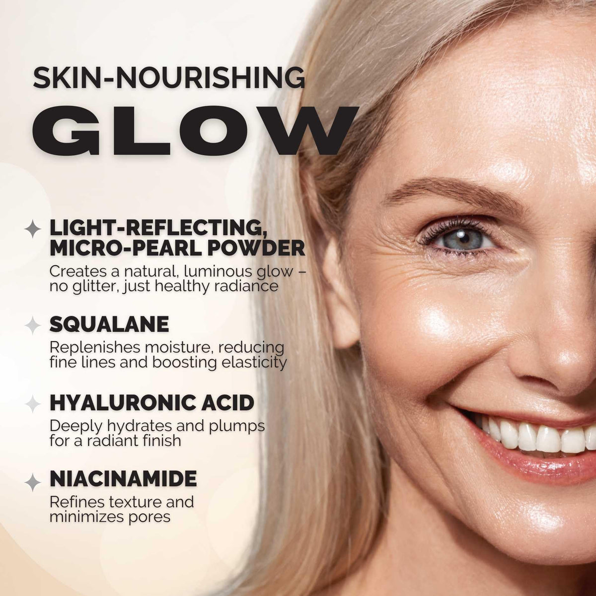 Glow support sur le visage avant le maquillage