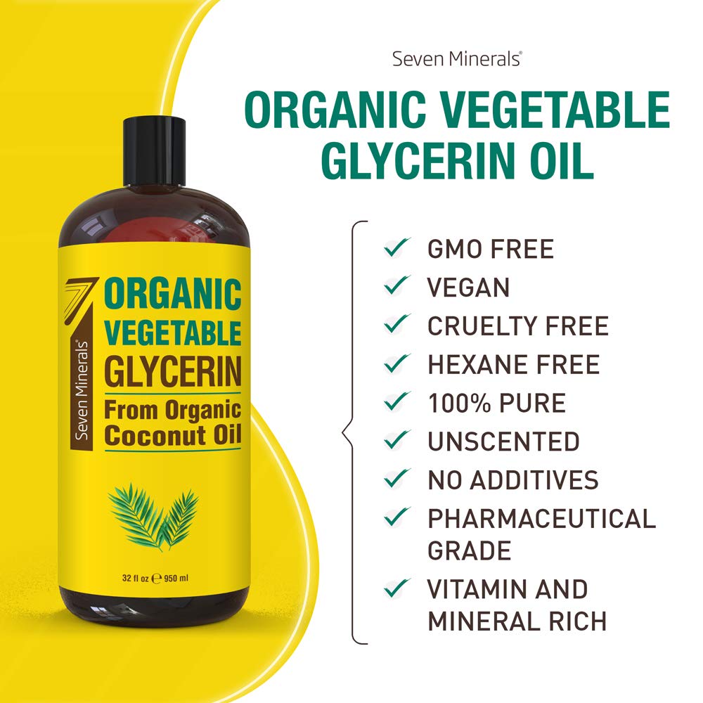 Glycérine végétale bio Seven Minerals vue de côté