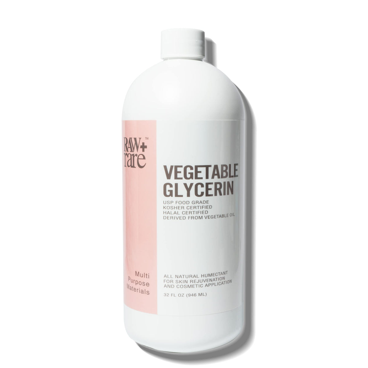Glycérine Végétale Raw Plus Rare 32 oz avec bouchon refermable