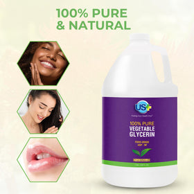 Glycérine Végétale US+ 100% Pure 3,78 L vue de côté