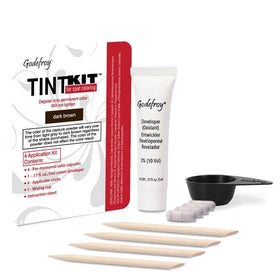 Godefroy Kit de Coloration Capillaire Marron Foncé, vue avant
