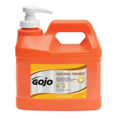 GOJO Nettoyant Mains 1,89 L bouteille avant avec parfum orange