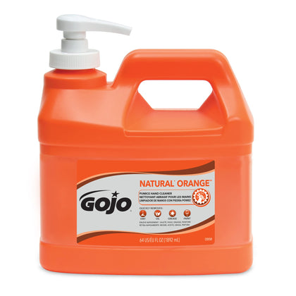 GOJO Nettoyant Mains Ponceuse Orange Naturelle 1,89L vue de face