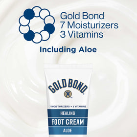 Gold Bond Crème pour les pieds avec aloe vera, vue de dessus
