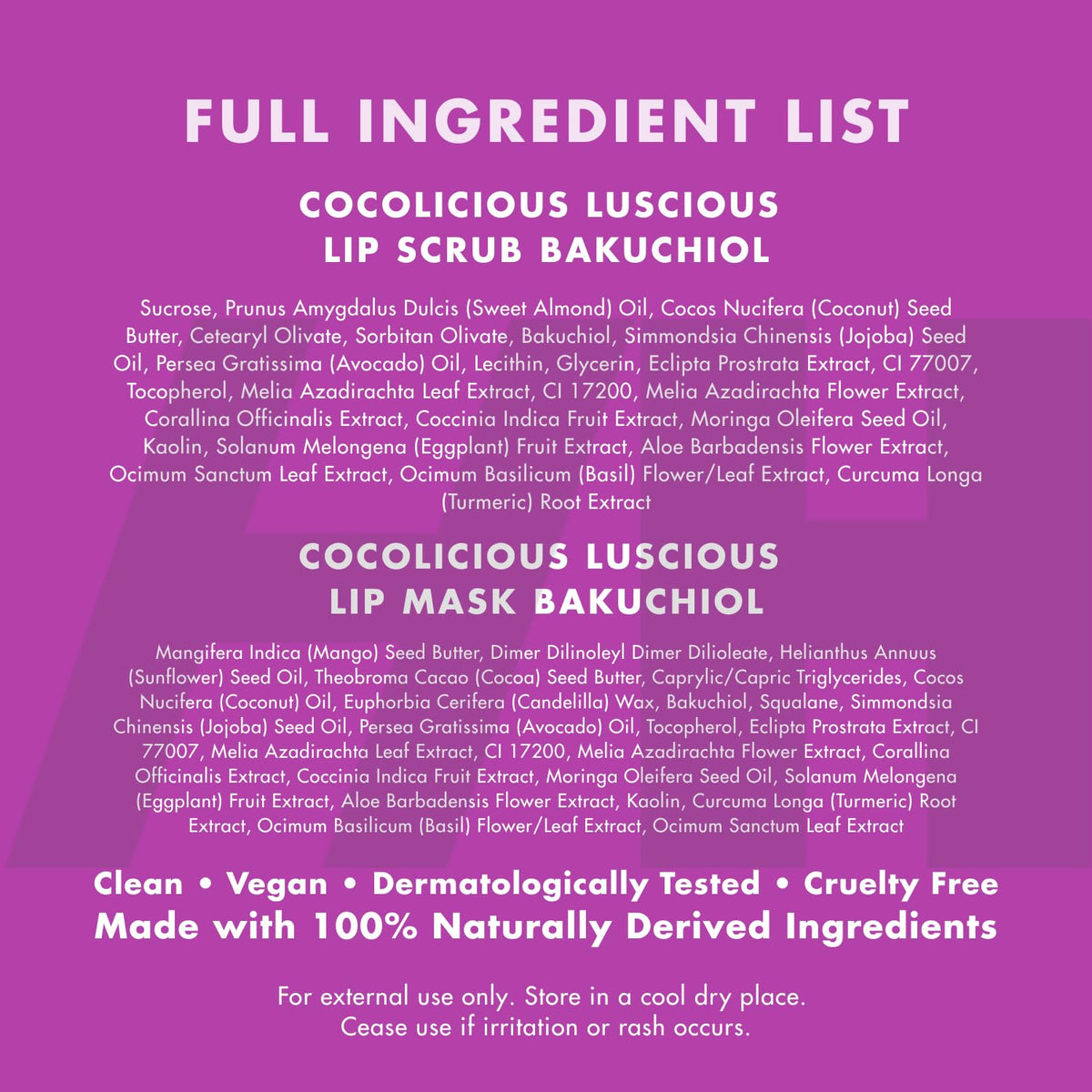 Gommage à lèvres vegan et cruelty-free présenté avec un fond esthétique
