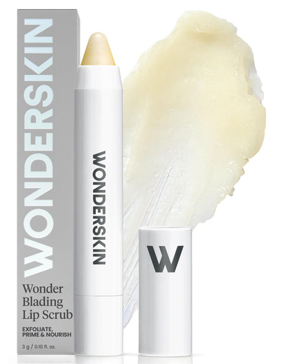 Gommage à lèvres Wonderskin 3-en-1 vue avant avec emballage