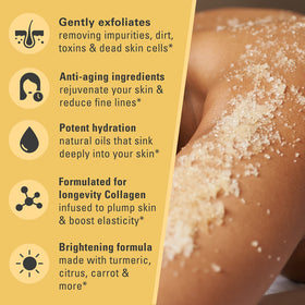 Gommage au curcuma M3 Naturals application sur la peau