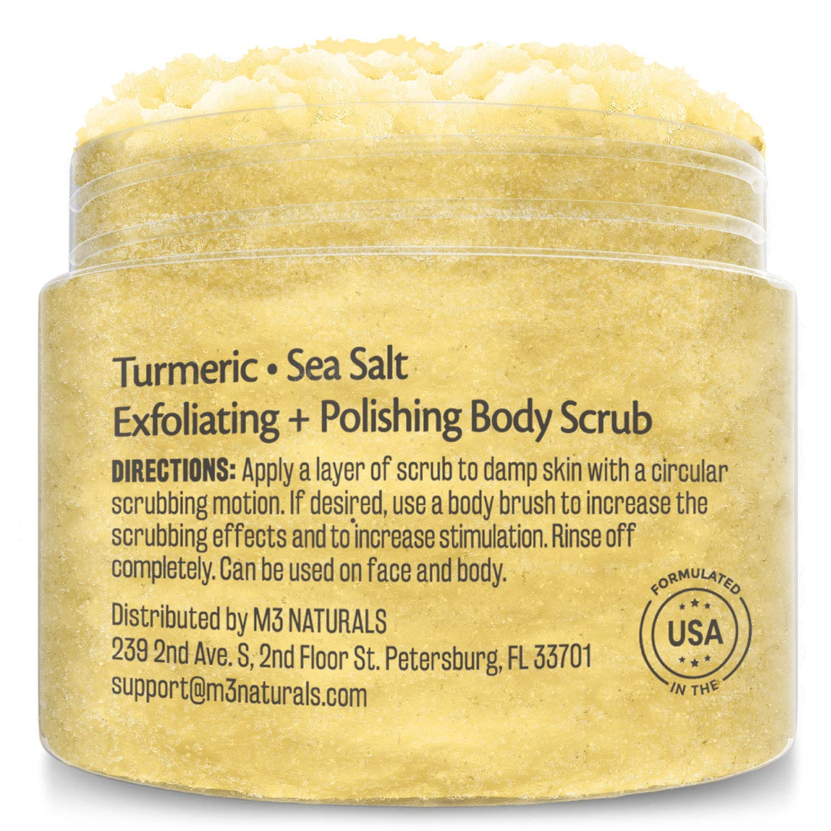 Gommage au curcuma M3 Naturals texture crémeuse