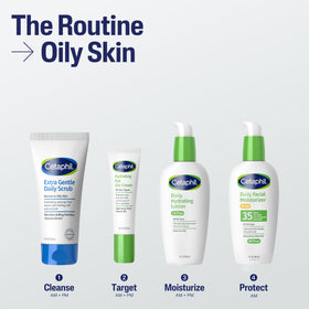 Gommage Cetaphil dans un environnement de salle de bain