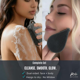 Gommage corporel Avilana en silicone, vue de près
