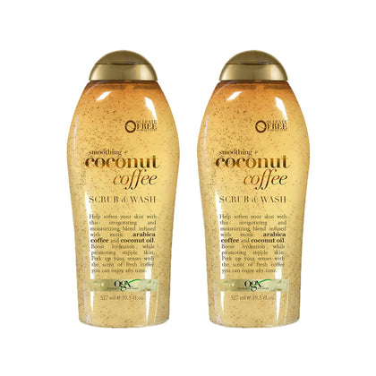 Gommage corporel OGX Smoothing + Coconut Coffee 575 ml vue avant