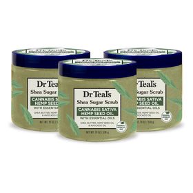Gommage corporel sucré Dr Teal's au chanvre 19 oz, vue avant