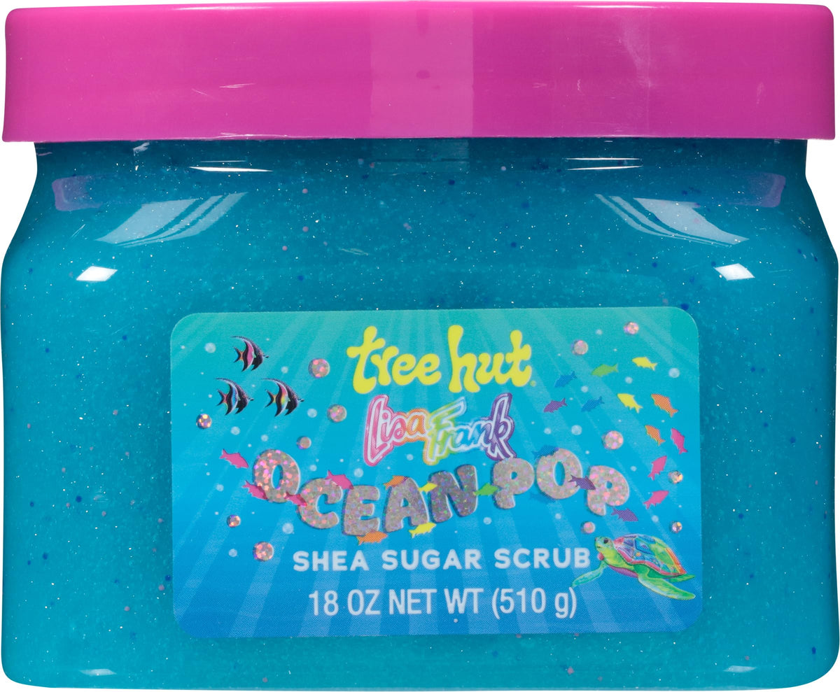 Gommage corporel Tree Hut Ocean Pop 591g vue de face avec couvercle