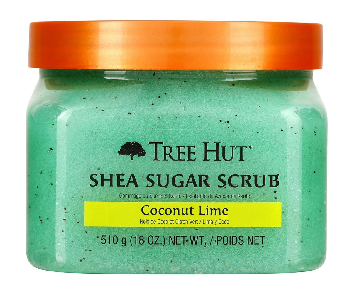 Gommage corps Coco Citron Tree Hut 600g vue avant avec emballage