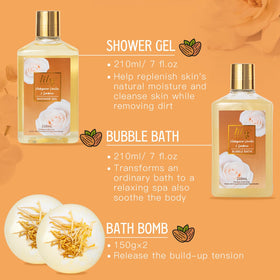 Gommage pour le corps de 250 ml du coffret spa LILY ROY