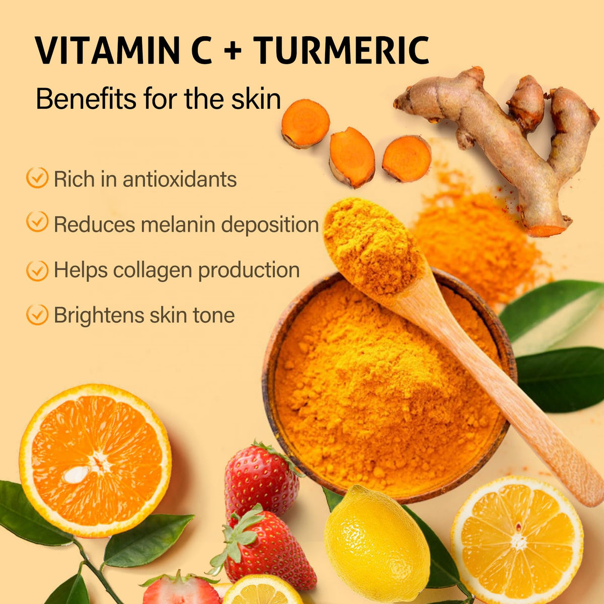 Gommage Visage RIHAKO au Curcuma 200g, avant et après