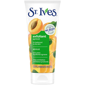Gommage visage St. Ives Abricot 159g, avant et après
