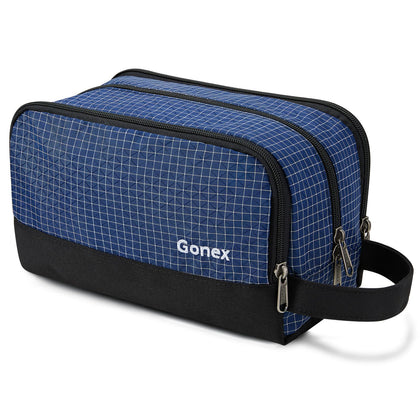 Gonex trousse de toilette pour hommes vue de face avec fermeture éclair