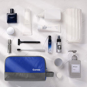Gonex trousse de toilette voyage avec fermeture éclair SBS en gros plan