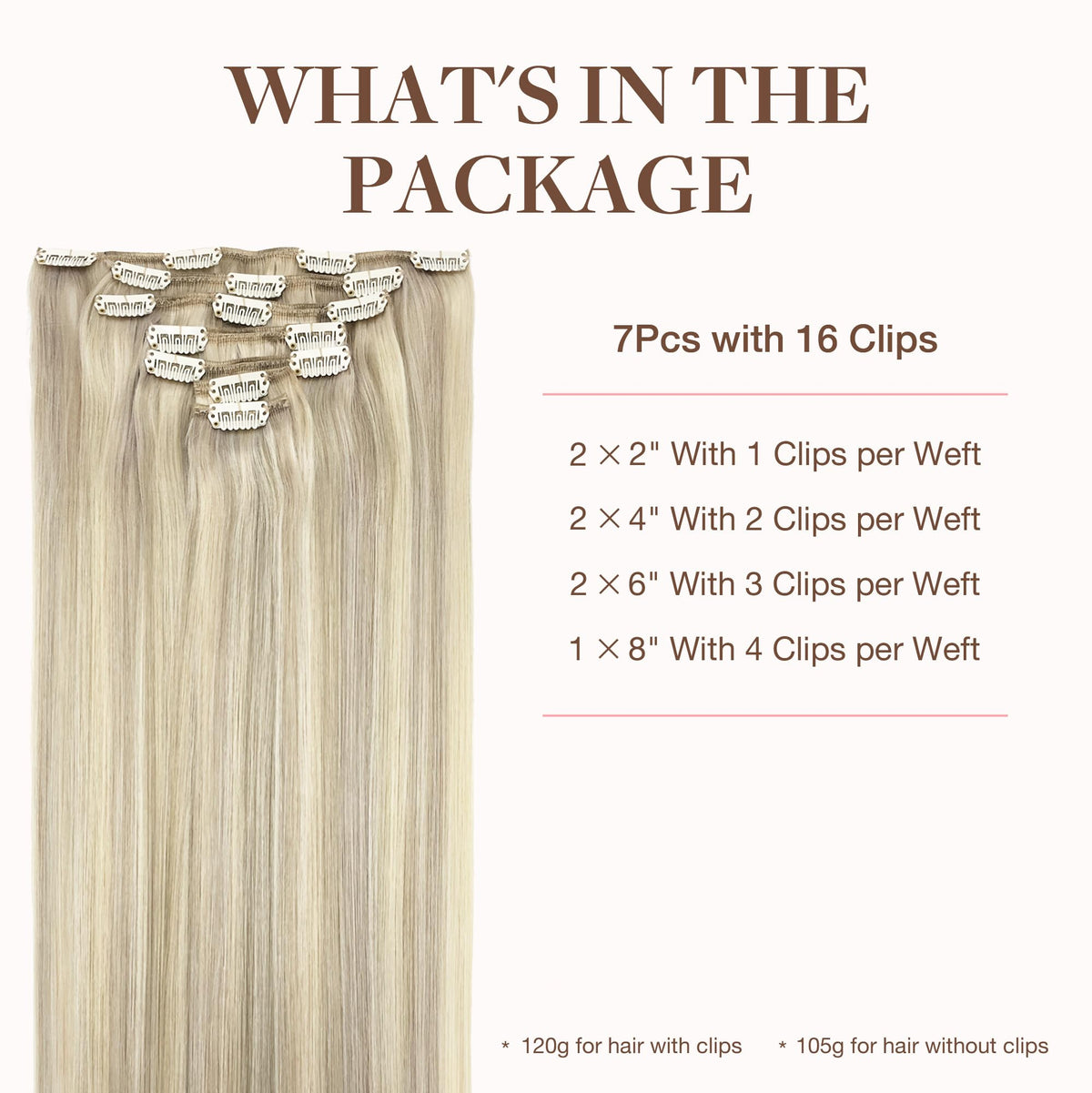 GOO GOO extensions cheveux clip-in en usage quotidien