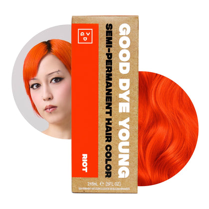 Good Dye Young teinture capillaire semi-permanente orange 181g vue avant