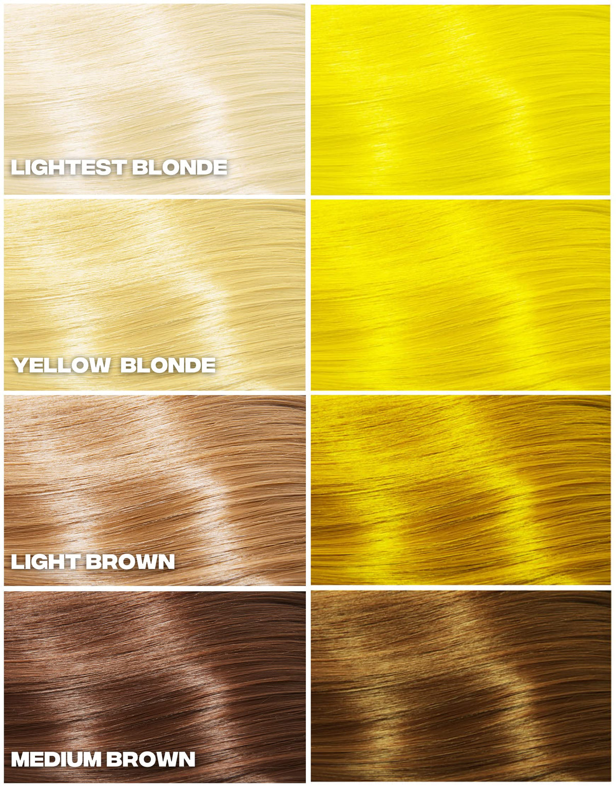Good Dye Young teinture semi-permanente jaune sur cheveux blonds