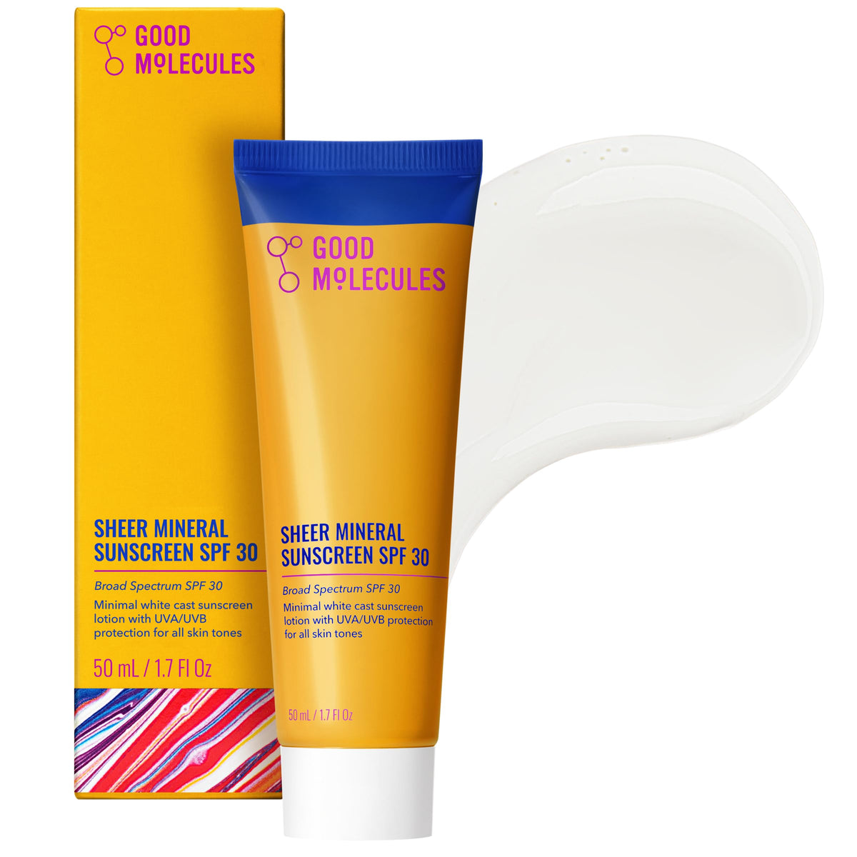 Good Molecules Crème Solaire Minérale SPF 30 devant vue