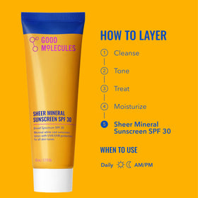 Good Molecules Crème Solaire Minérale SPF 30 packaging