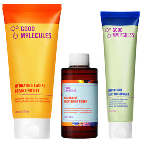 Good Molecules Ensemble de Soins avec Nettoyant Hydratant, Tonique et Hydratant