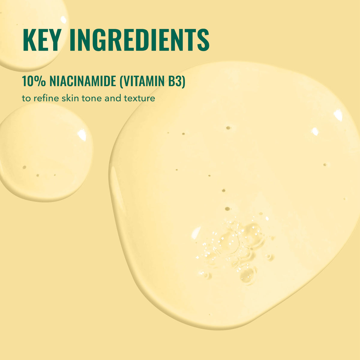 Good Molecules Sérum Niacinamide sur une table de maquillage