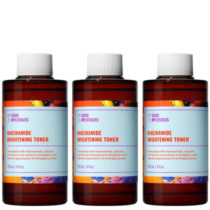 Good Molecules Toner Éclaircissant Niacinamide Pack de 3 unités