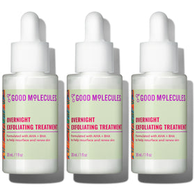 Good Molecules Traitement Exfoliant de Nuit pack de 3 unités