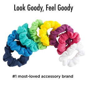 Goody Ouchless Jersey Scrunchies dans un emballage coloré
