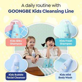 GOONGBE shampooing et après-shampooing sur une étagère