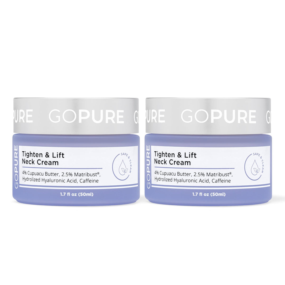 goPure Crème Hydratante Cou et Décolleté 1,7 oz vue avant