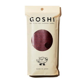 GOSHI Serviette Exfoliante Longue Rouge vue avant