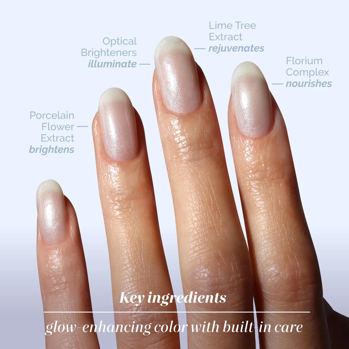 Goutte de LONDONTOWN Kur Illuminating Nail Concealer Quartz sur une surface