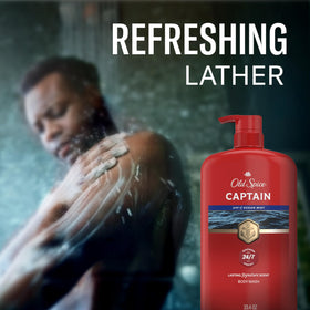 Gouttes de gel douche Old Spice avec parfum Captain