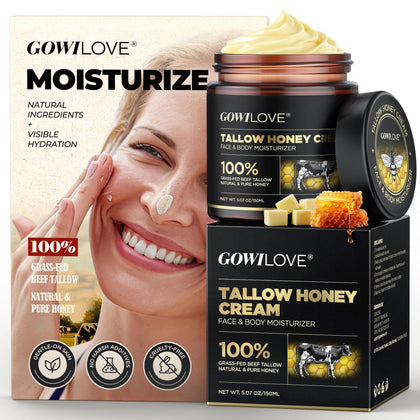 GOWILOVE Beurre corporel 12h Hydratation tallow et miel, vue avant