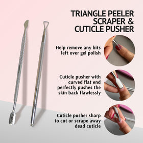 Grattoir à ongles et pousse-cuticule Pronto